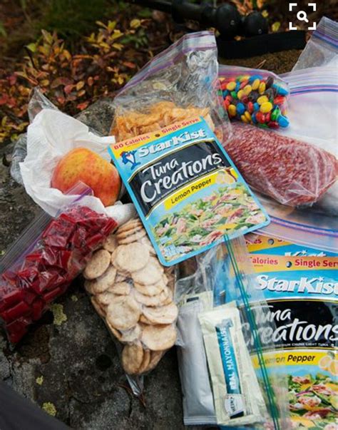 Different backpacking foods and how to take them. Canoeing lunch/snacks | Hiking food, Backpacking food ...