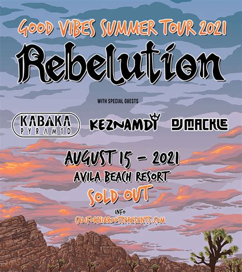 rebelution good vibes summer tour 2021 otter productions inc