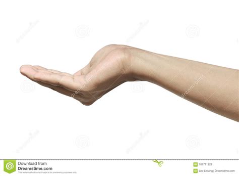 Human Hand Show Something Stock Image Image Of Advertisement 107711829