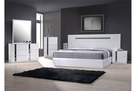 Bedroom Sets Palermo White King Size Bedroom Set