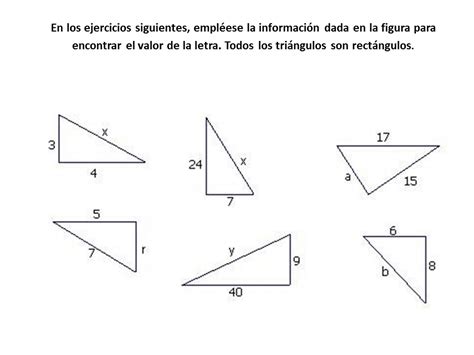 Ejemplos De Ejercicios Del Teorema De Pitagoras Coleccion De Ejemplo Images