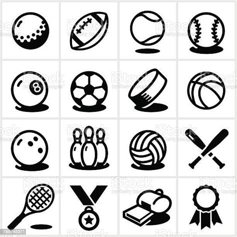 Ikon Peralatan Olahraga Ilustrasi Stok Unduh Gambar Sekarang Bola