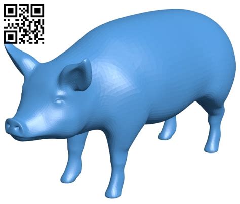 Realistic Pig B008005 File Stl Free Download 3d Model For Cnc And 3d