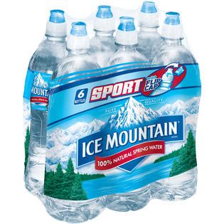 Ice mountain brand 100% natural spring water has been a local favorite in the midwest for generations. Ice Mountain Water, 100% Natural Spring, Sport Bottle, 6 ...
