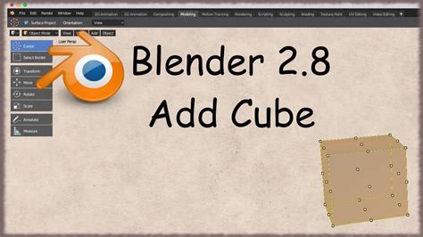 Blender 28 11 Add Cube Youtube