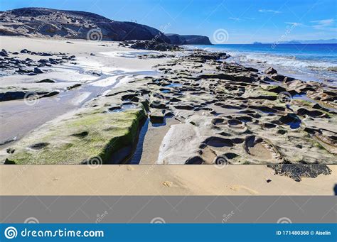Playa De La Cera Papagayo Lanzarote Stock Photo Image Of Beautiful