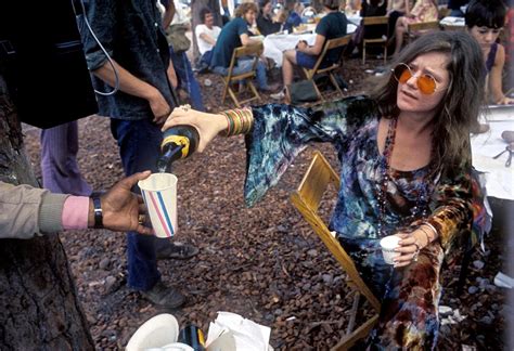 Janis In The Performers Pavillion At Woodstock Bethel New York
