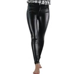 Sexy Hip Pushup Pu Leather Skinny Stretchy Tight Trouser Women Slim