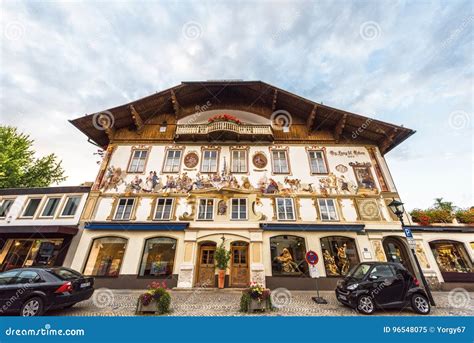 Famous Houses Of Oberammergau Editorial Image Image Of Germany