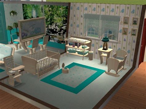 Mod The Sims Jungle Love Nursery Sims2luxe Calypso Baby Room Recolor