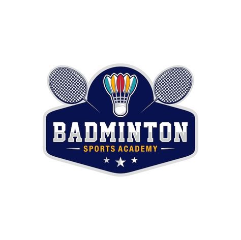 Premium Vector Badminton Sports Emblem Logo Template Design