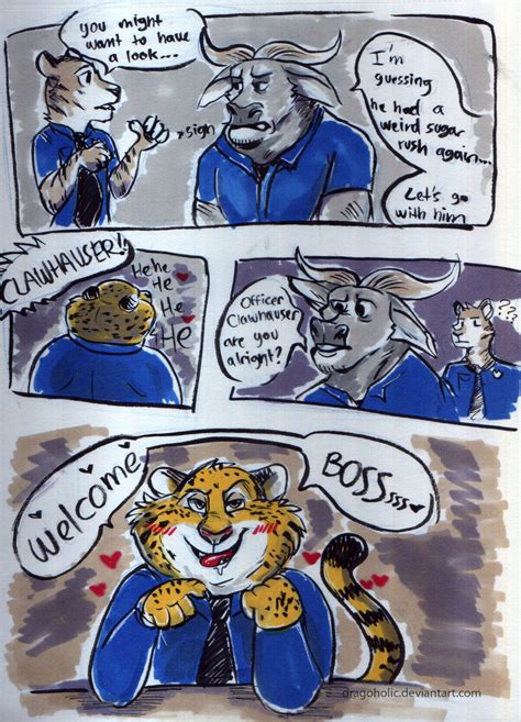 Chief Bogo Clawhauser And The Muffins 02 By Dragoholic On Deviantart