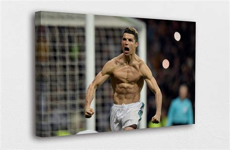 Cristiano Ronaldo Art Canvas Ronaldo Undress In Soccer Field Etsy