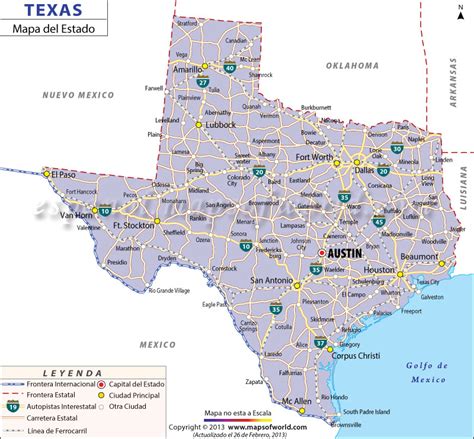 Mapa De Texas Con Ciudades Mapa Texas Y Ciudades Kuchi