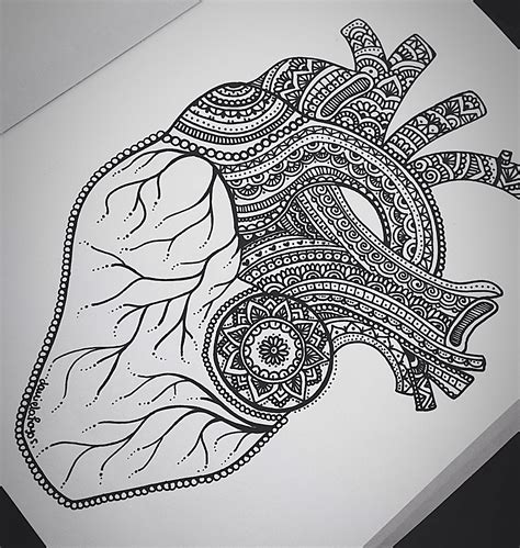Zentangle Heart Drawing Heart Daniela Hoyos Art Zentangle Drawings