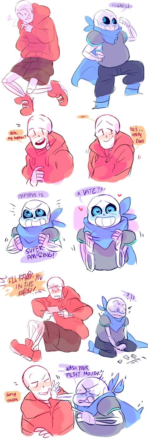 Underswap Au Sans Papyrus By Ttoba On Deviantart Underswap Undertale Cute Undertale Comic