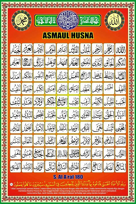 Asmaul Husna And Its Meaning Imagesee