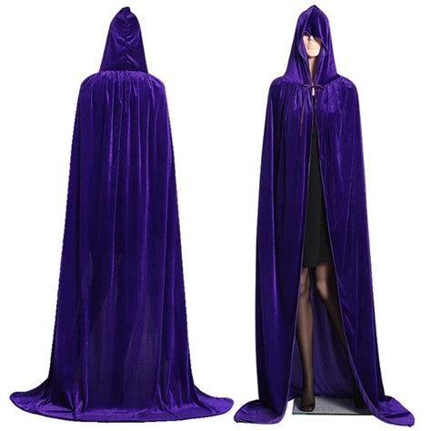 Purple Kids Hooded Cloak Cape Wizard Costume Ghost Costume Horror