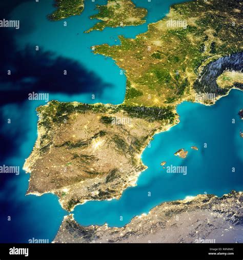 España Y Francia Mapa Fotografía De Stock Alamy