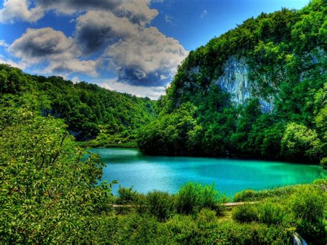 Turquoise Lake In Croatia Wallpaper And Background Image 1600x1200