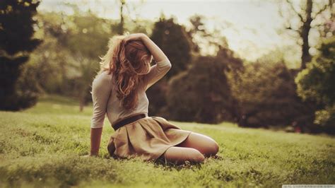 wallpaper sunlight women outdoors model love grass sitting dress morning skirt