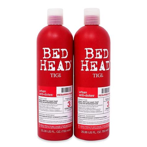 Tigi Bed Head Resurrection Hair Shampoo And Conditioner 25 36 Oz Duo