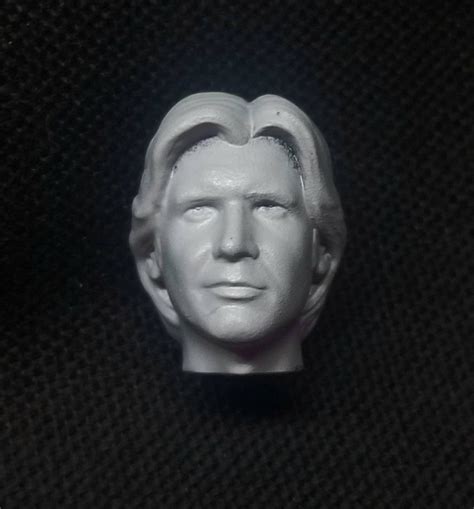 1 12 Scale Head Sculpt Inspired By Han Solo Harrison Ford Etsy