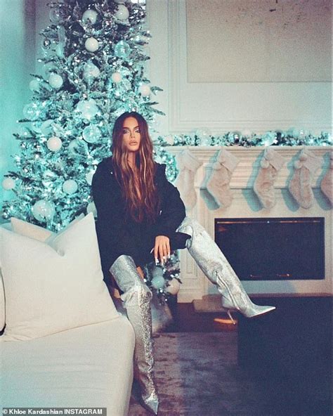 Khloe Kardashian Works Glamorous Thigh High Boots As She Celebrates The