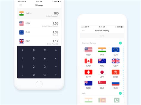 Clean Currency Xchange App Sketch freebie - Download free resource for Sketch - Sketch App Sources