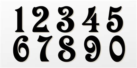 Fancy Numbers Fonts