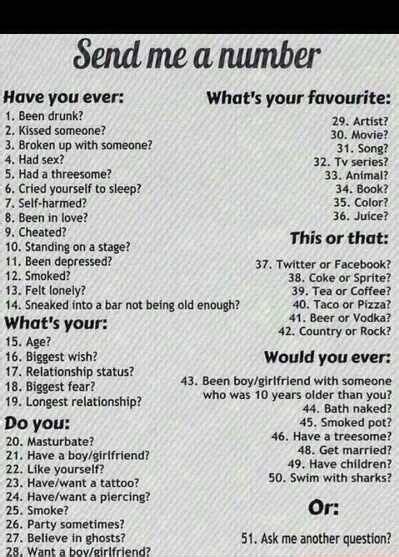 Please Send Me A Number Rele Wanna Do This Snapchat Question Game Snapchat Questions