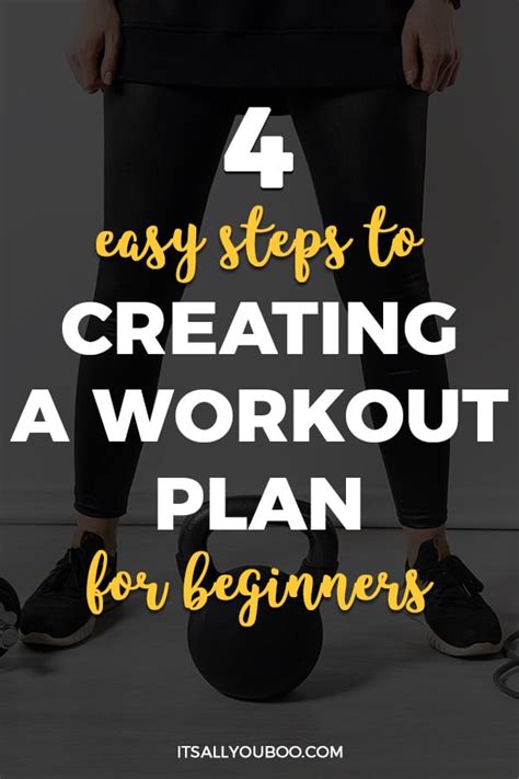 4 Easy Steps To Creating A Workout Plan For Beginners