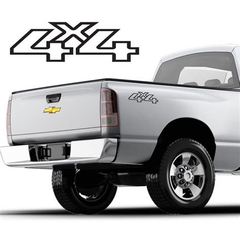 4x4 Decals Single Color Ds 048