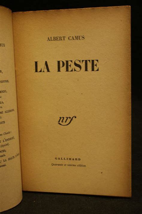 Camus La Peste Libro Autografato Prima Edizione Edition