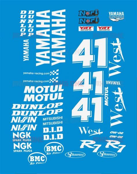 Yamaha Yzf R7 Logos Decals Stickers And Graphics Mxg One Best Moto Decals