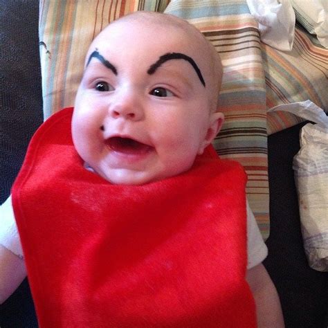 Babyeyebrows Funny Photos Of Babies With Drawn On Eyebrows Baby
