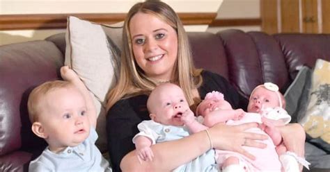 Happy Mum Gives Birth To Triplets After Struggling To Get Pregnant For