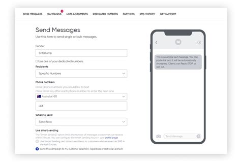 How To Send Messages Using The Smsbump Web App Smsbump Blog