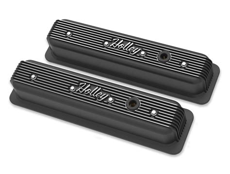 Holley 241 247 Holley Finned Valve Covers For Small Block Chevy Engines