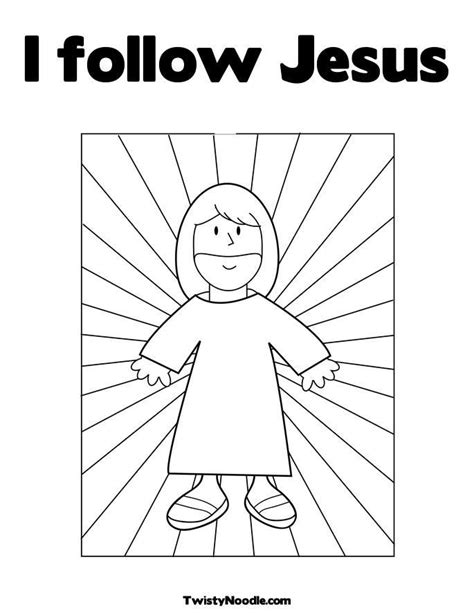 Coloring Pages Bible Preschool Printable Jesus Loves Me