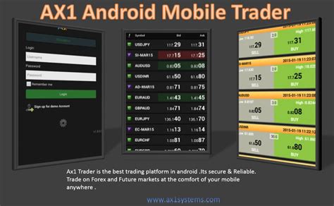 Ax1 Trader Is The Best Trading Platform In Android Its Secure And Reliable Trade On Forex And