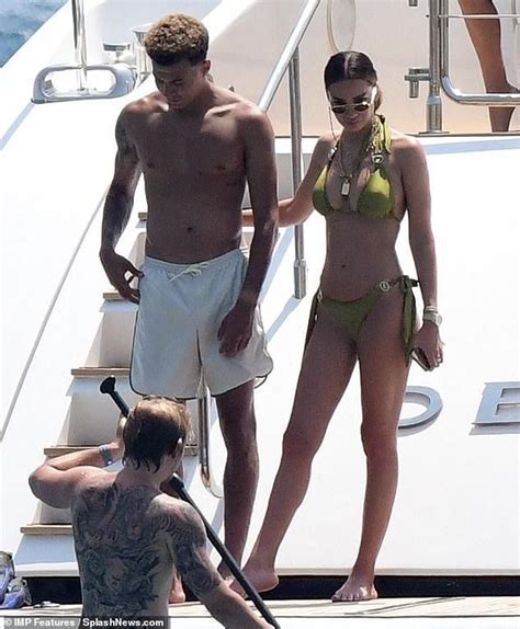 Dele Alli S Gorgeous Girlfriend Ruby Mae Flaunts Her Phenomenal Physique In An Olive Bikini As