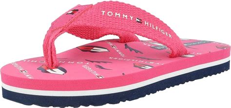 Tommy Hilfiger Flip Flop Fuchsia Textil Kinder Flip Flops Sandalen Amazon De Schuhe And Handtaschen