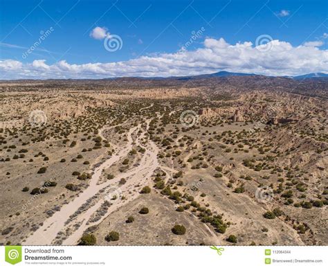 New Mexico Desert Landscape Aerial Photograph Stock Photo Image Of