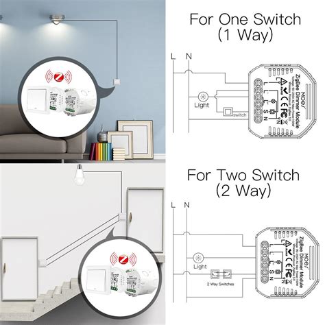 Moes Zigbee Smart Dimmer Switch Relay2 Way Gang Interruptorzm 105 Ms