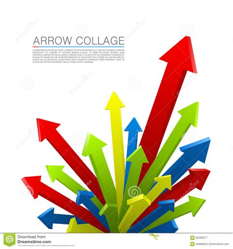 Arrow Explosion Colors Art Creative Vector Illustration