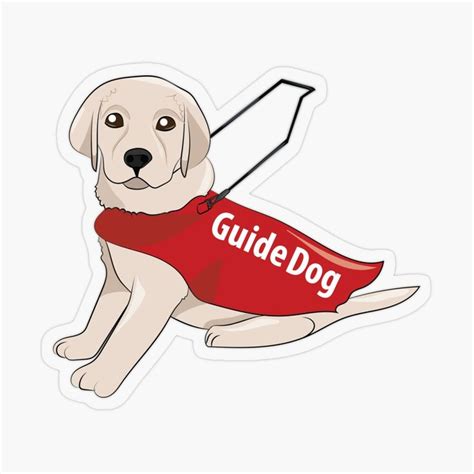 Cute Guide Dog Puppy Sticker Guide Dog Puppies Dogs And Puppies