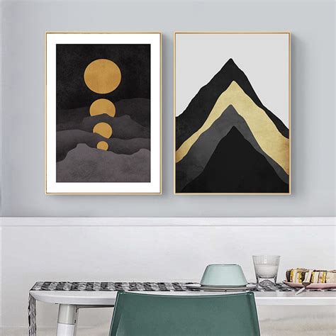 Abstract Minimalist Art Canvas Painting Prints Geometric Posters Wall
