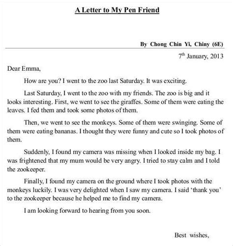 😊 Letter In English To A Friend How To Write A Letter To A Friend