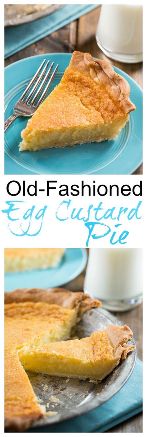 Feel free to use the homemade pastry and instructions below, or use. Old-Fashioned Egg Custard Pie | Recipe | Milk, Butter and ...